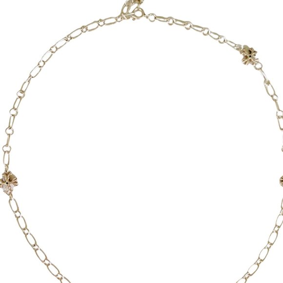 Tory Burch Roxanne SILVER Chain Delicate Choker Necklace - Picture 4 of 8
